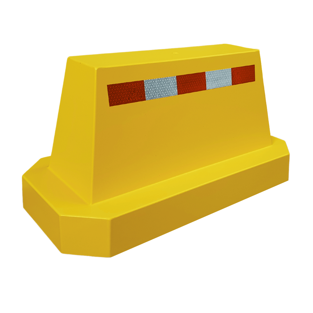 Afzetblok beton | 175 kg met hijspunt | Optie geel, wit en reflectie