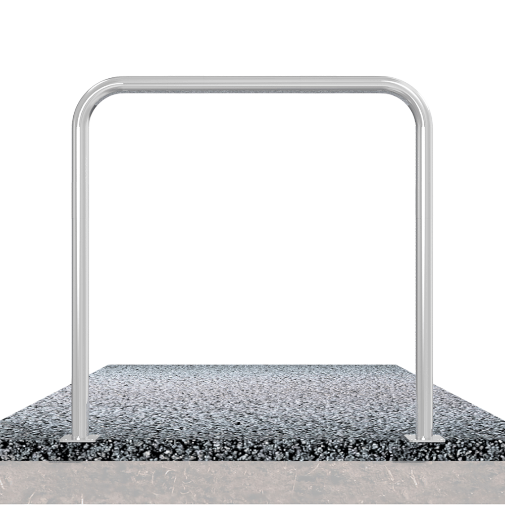 Beschermbeugel Ø48 mm | Verzinkt staal | Op voetplaat | Zonder tussenbuis