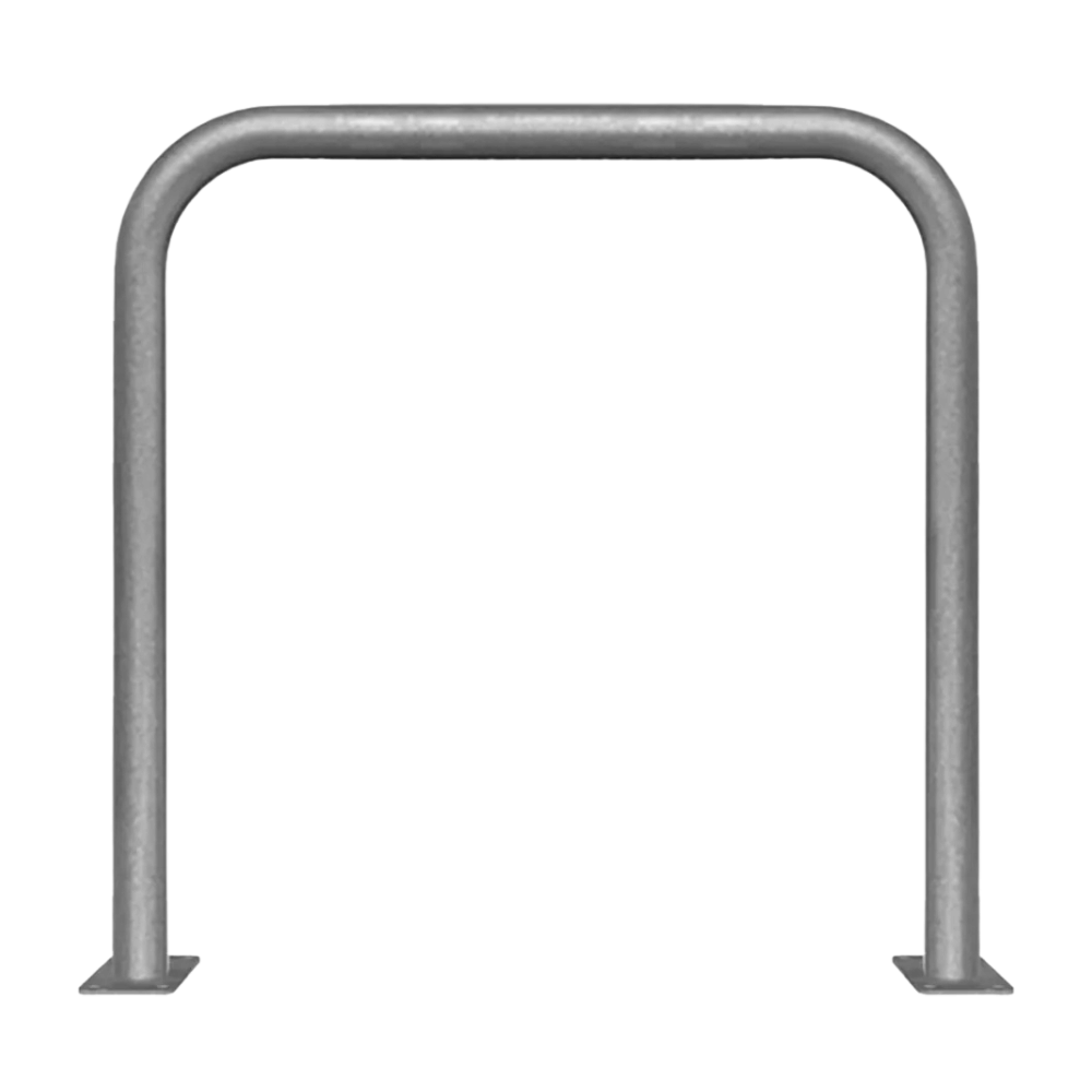 Beschermbeugel Ø60 mm | Verzinkt staal | Op voetplaat | Zonder tussenbuis