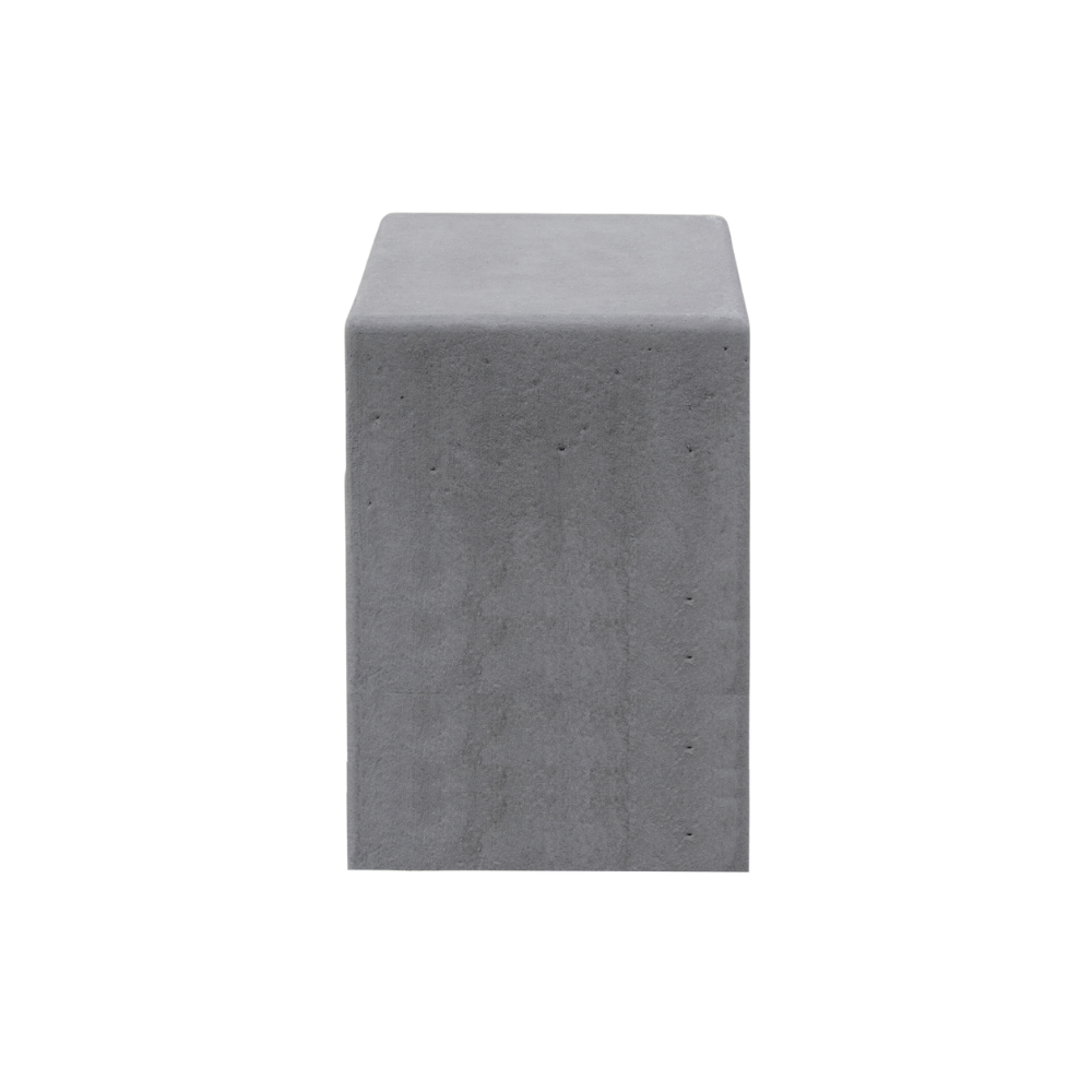 Betonnen poef antraciet beton | 315 kg | 450x450x650 mm