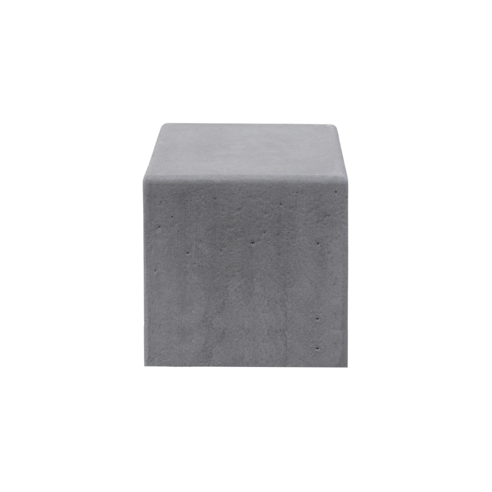 Betonnen poef antraciet beton | 300 kg | 500x500x500 mm