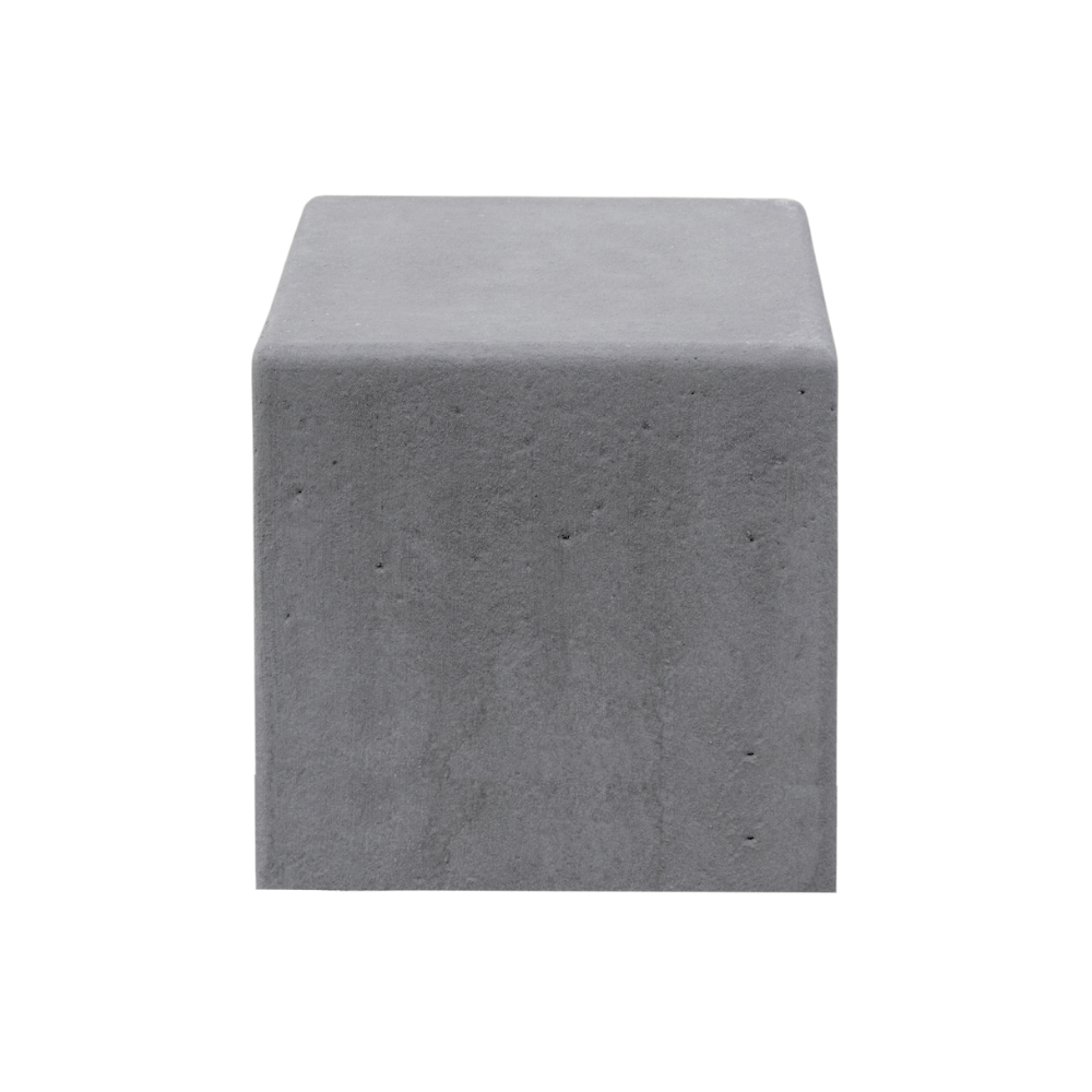 Betonnen poef antraciet beton | 520 kg | 600x600x600 mm