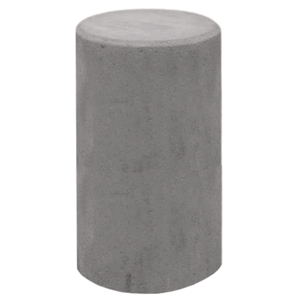 Betonnen poef antraciet beton | 385 kg | Ø450x950 mm