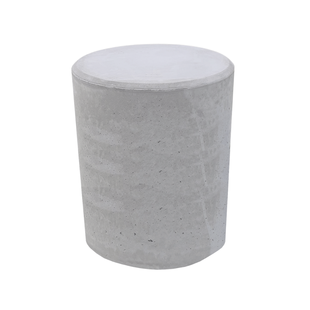 Betonnen poef grijs beton | 280 kg | Ø500x600 mm