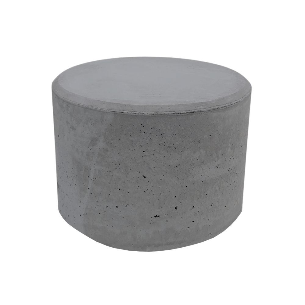 Betonnen poef antraciet beton | 400 kg | Ø650x500 mm