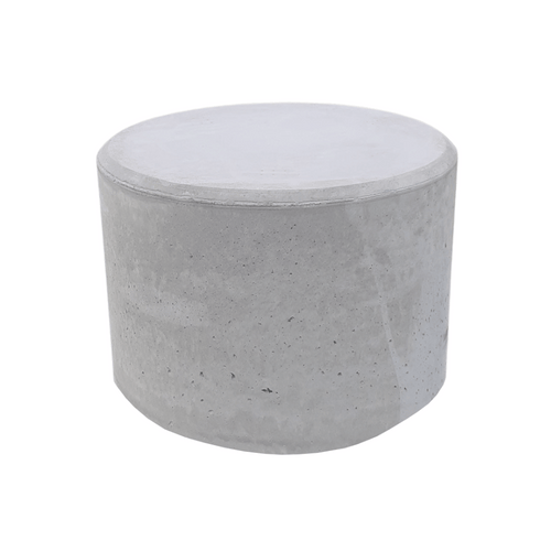 Betonnen poef grijs beton | 400 kg | Ø650x500 mm
