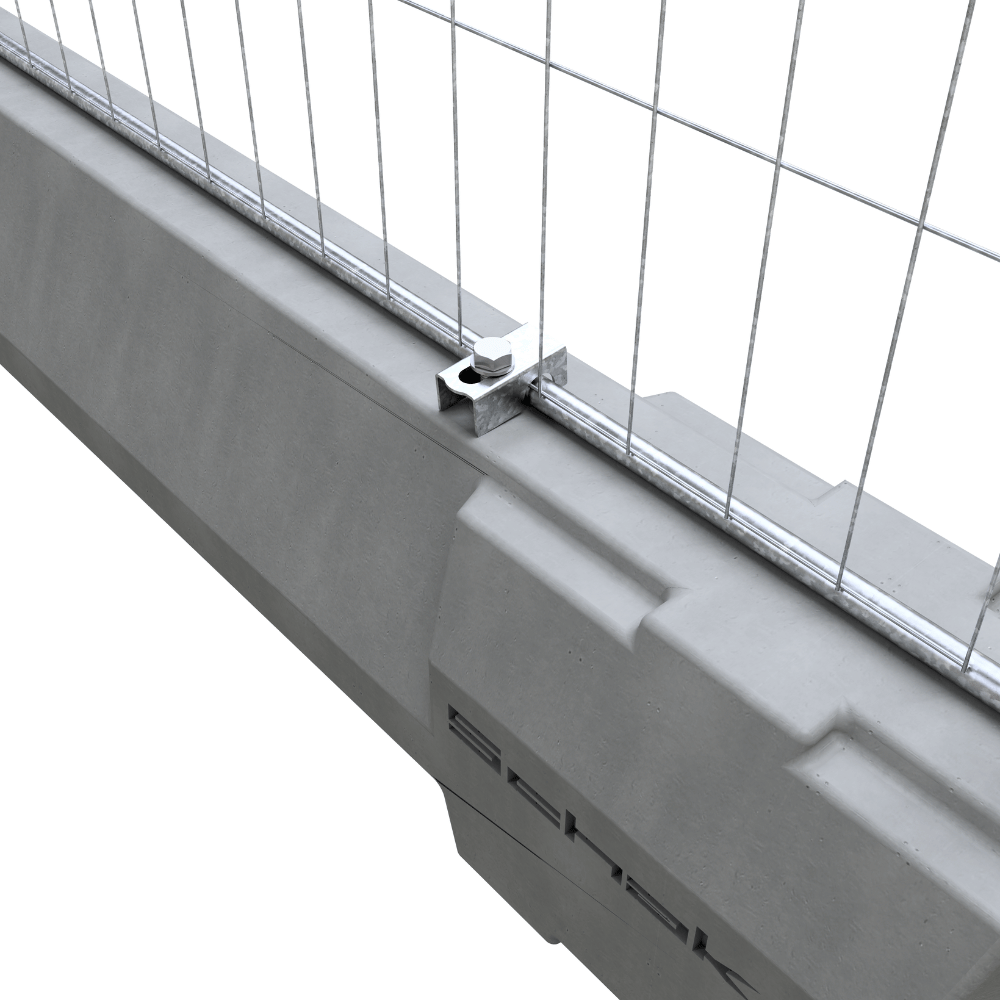 Bouwhekklem voor betonnen dwarsligger