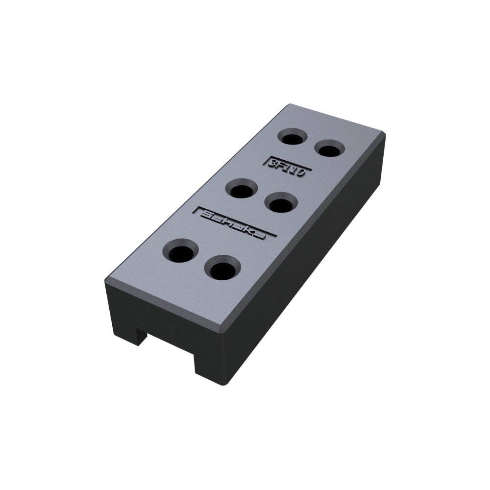 Bouwhekvoet 20 kg | 6x gat Ø46 mm