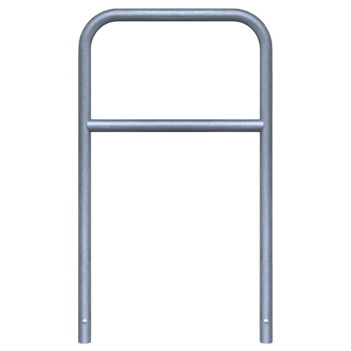 Fietsbeugel Ø48 mm | Verzinkt staal | Voor verankering in beton | Met tussenbuis