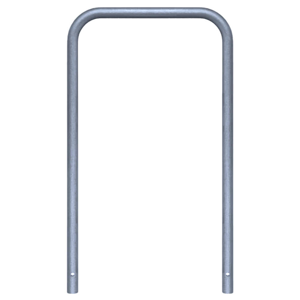 Fietsbeugel Ø48 mm | Verzinkt staal | Voor verankering in beton | Zonder tussenbuis