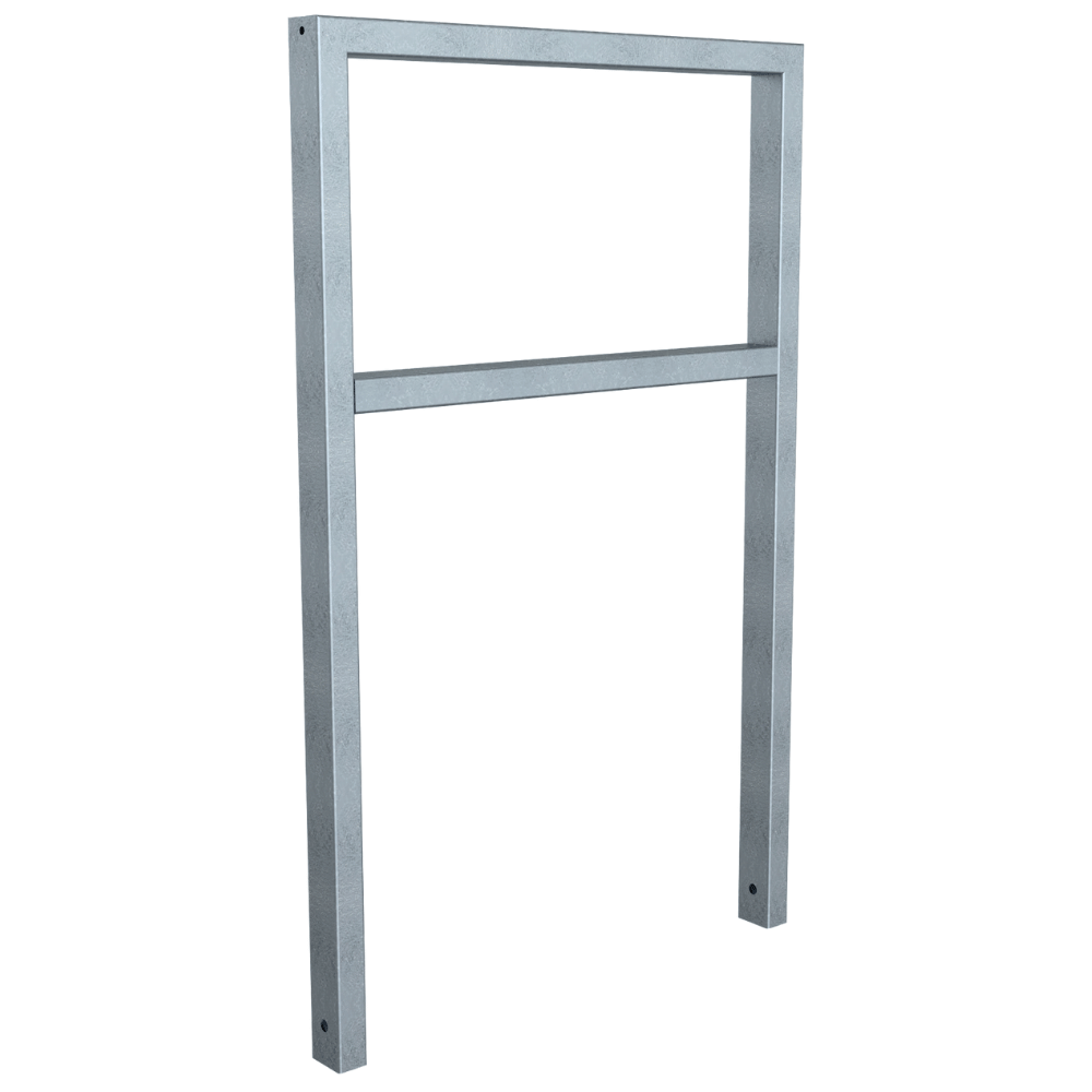 Fietsbeugel design | Koker 60x40 mm | Verzinkt of antraciet BD703 fijn structuur