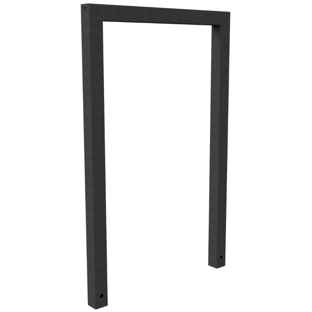 Fietsbeugel design | Koker 60x60 mm | Verzinkt of antraciet BD703 fijn structuur