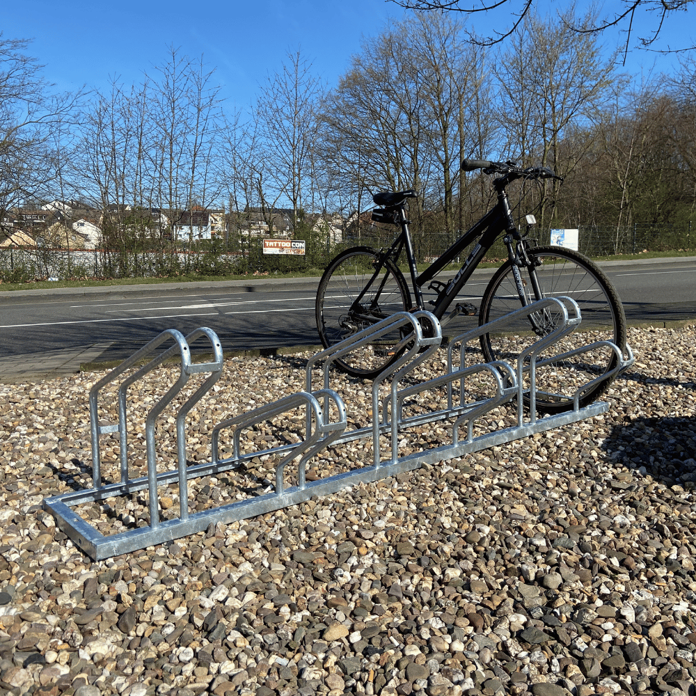 Fietsenrek links of rechts | Verzinkt staal | Voor 2 tot 4 fietsen