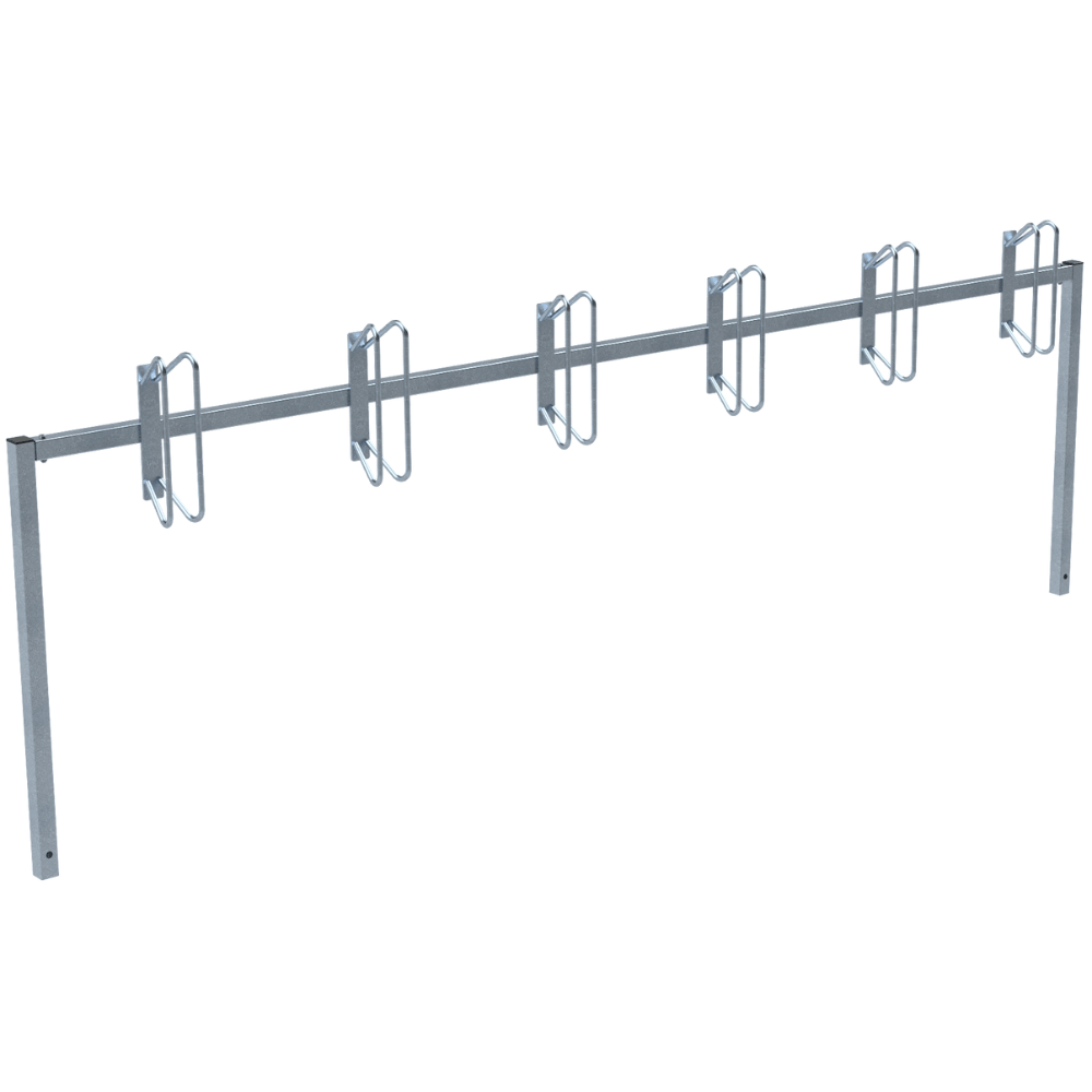 Fietsenrek serie parkeren | Verzinkt staal | Voor verankering in beton