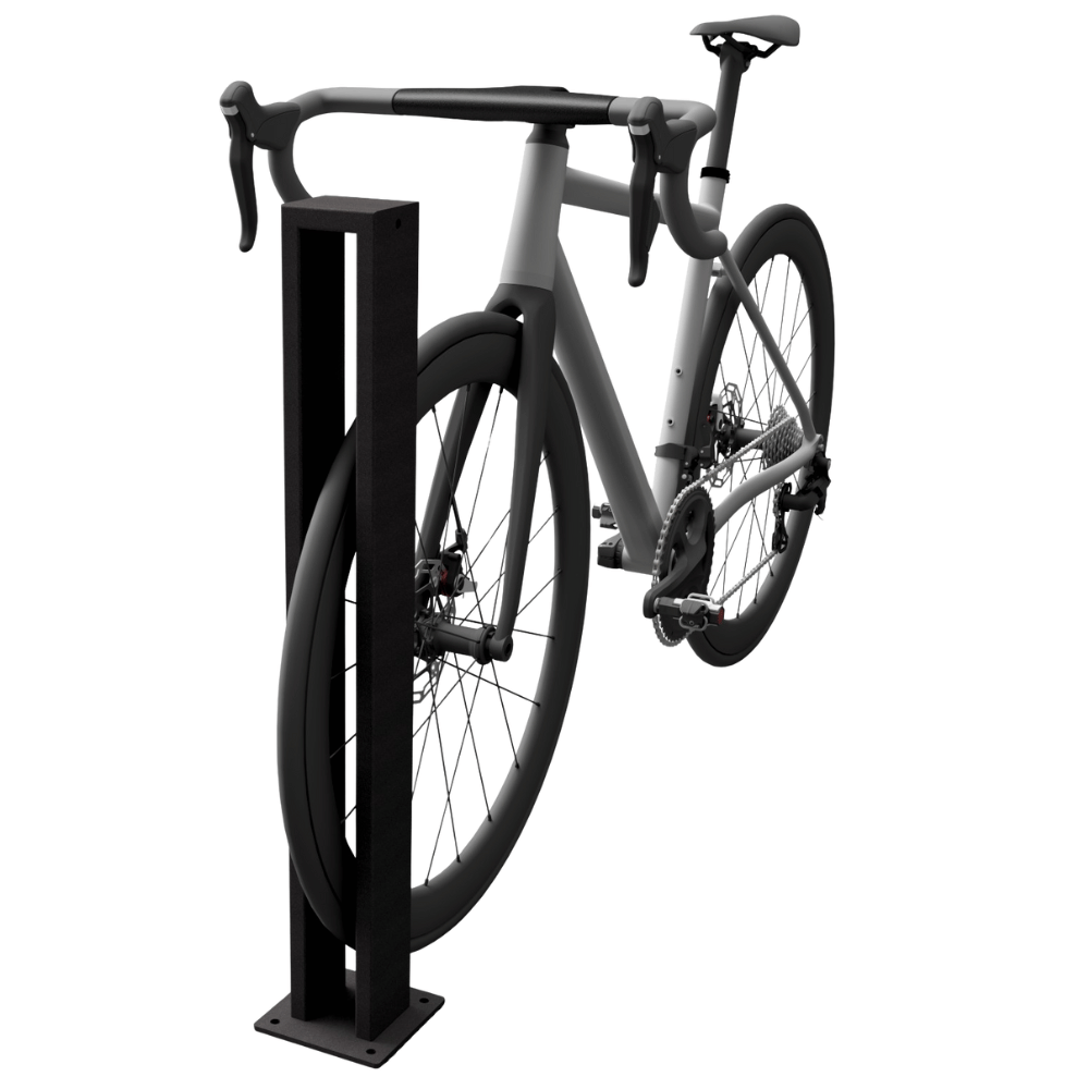 Fietsenrek design | Verzinkt staal of Antraciet | Voor enkel fiets parkeren