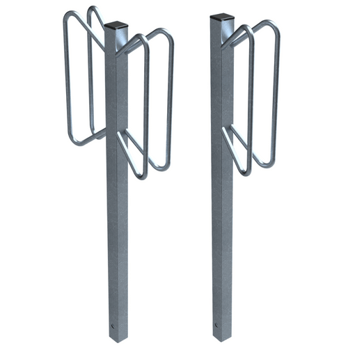 Fietsenrek individuele standaard | Verzinkt staal | Voor verankering in beton