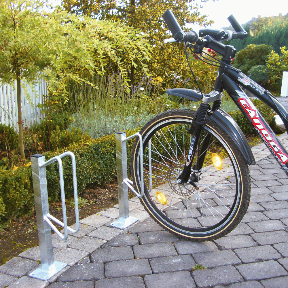 Fietsenrek individuele standaard | Verzinkt staal | Voor verankering in beton