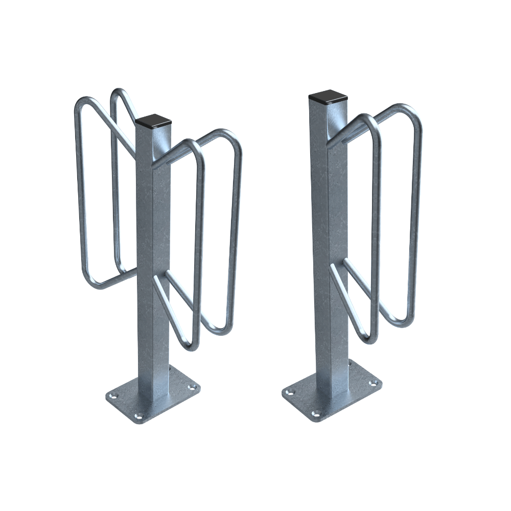 Fietsenrek individuele standaard | Verzinkt staal | Voor vloermontage