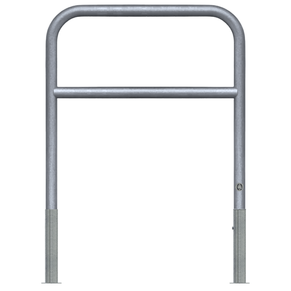 Fietssluis hek Ø60 mm | Uitneembaar met slot | Breedte opties | Verzinkt staal