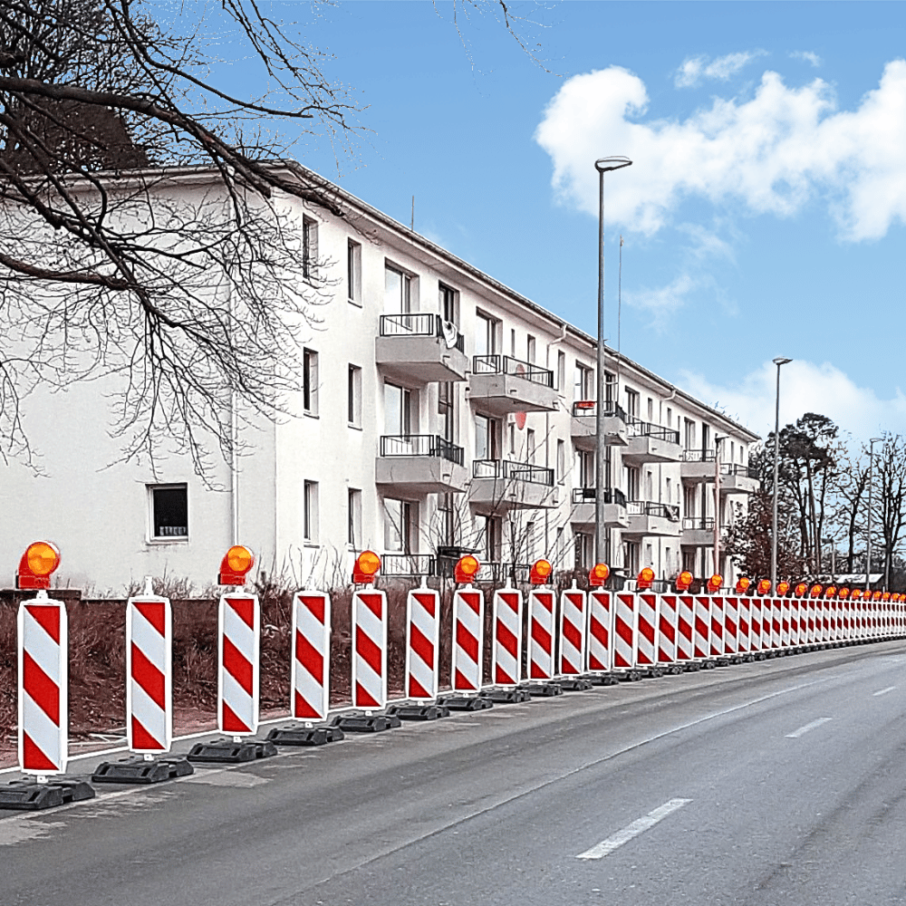 Geleidebaken klasse 3 folie | 60x60 mm bevestiging dubbelzijdig