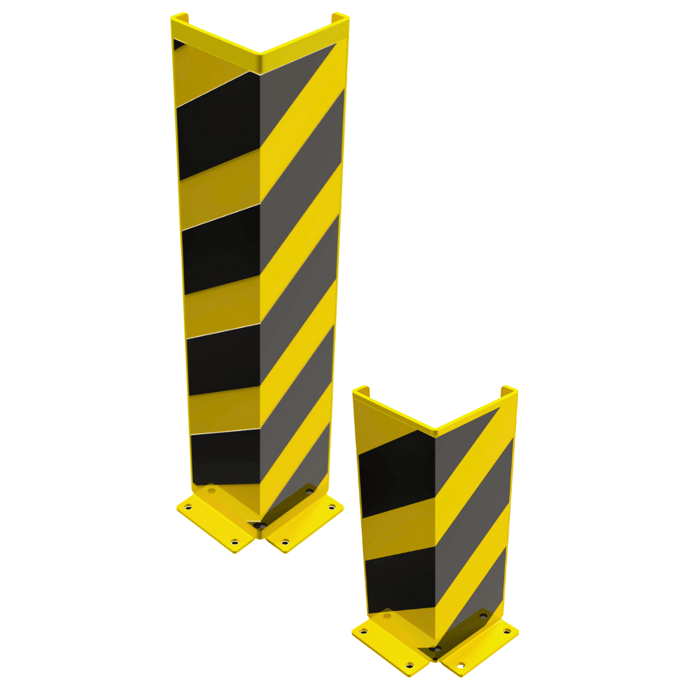 Stootbeschermer hoekprofiel | Met versterkte rand | Geel-zwart