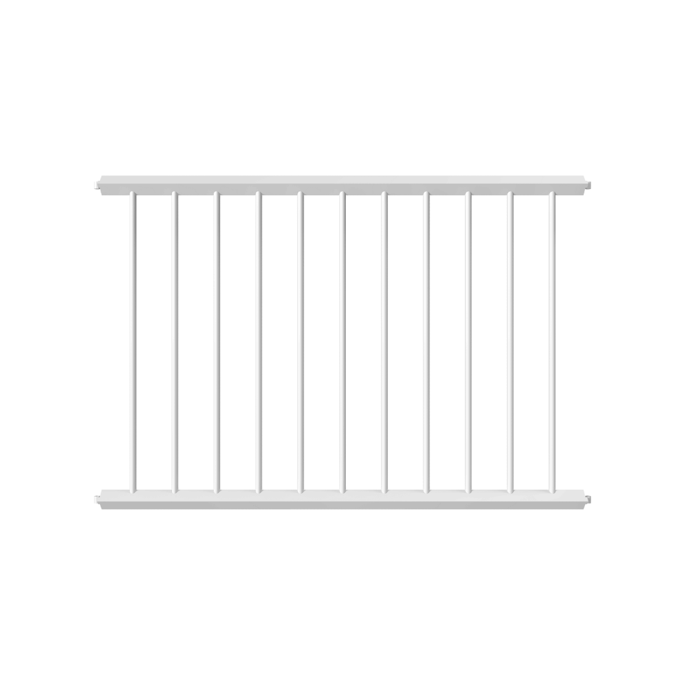 Witte panelen voor veiligheidsrailing 60x60 mm