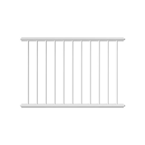 Witte panelen voor veiligheidsrailing 60x60 mm