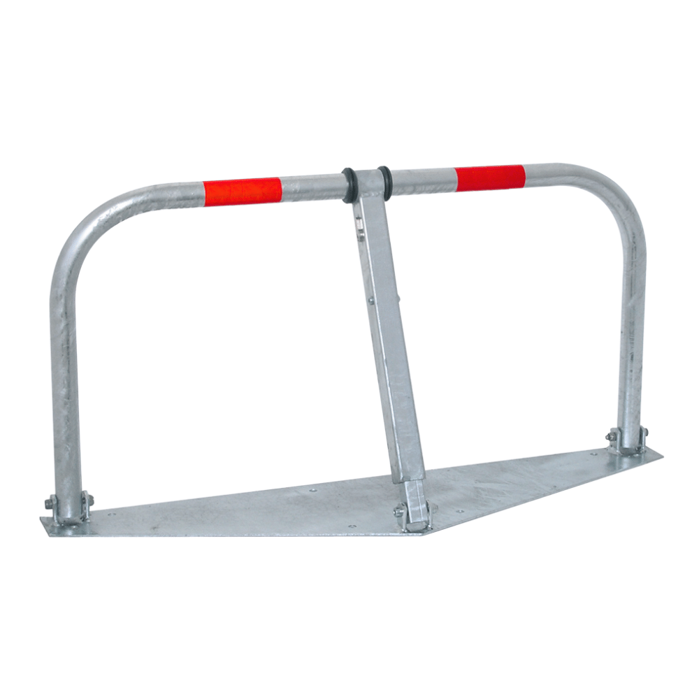 Parkeerbeugel met cilinderslot | Verzinkt staal | Op volledige voetplaat