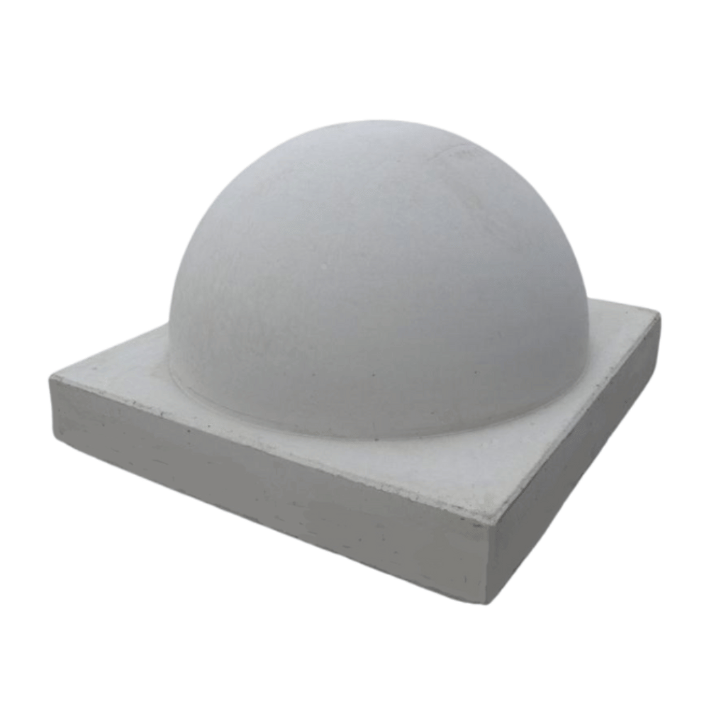 Parkeerbol groot op voet | Grijs beton | Ø500 mm