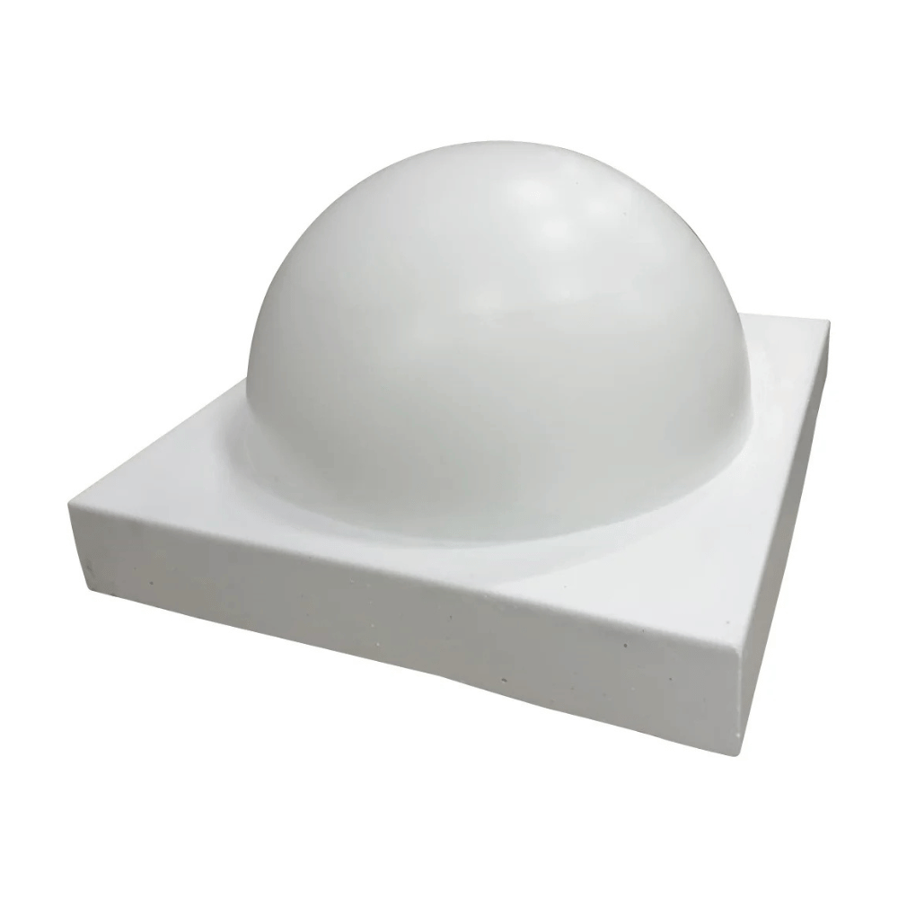 Parkeerbol groot op voet | Wit RAL 9016 | Ø500 mm