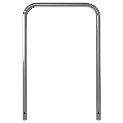 RVS fietsbeugel Ø48 mm | Voor verankering in beton | Zonder tussenbuis