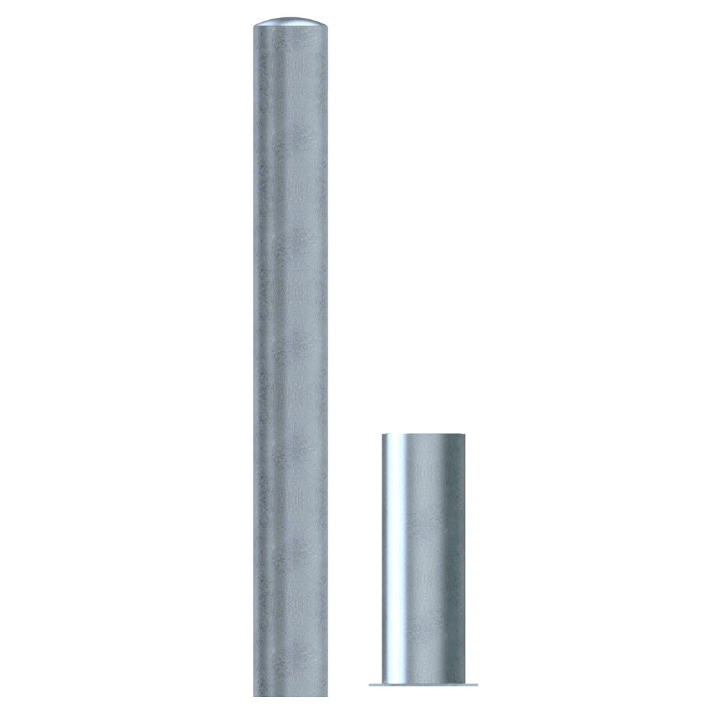 Rampaal Ø152 mm | Verzinkt staal | Uitneembaar zonder slot