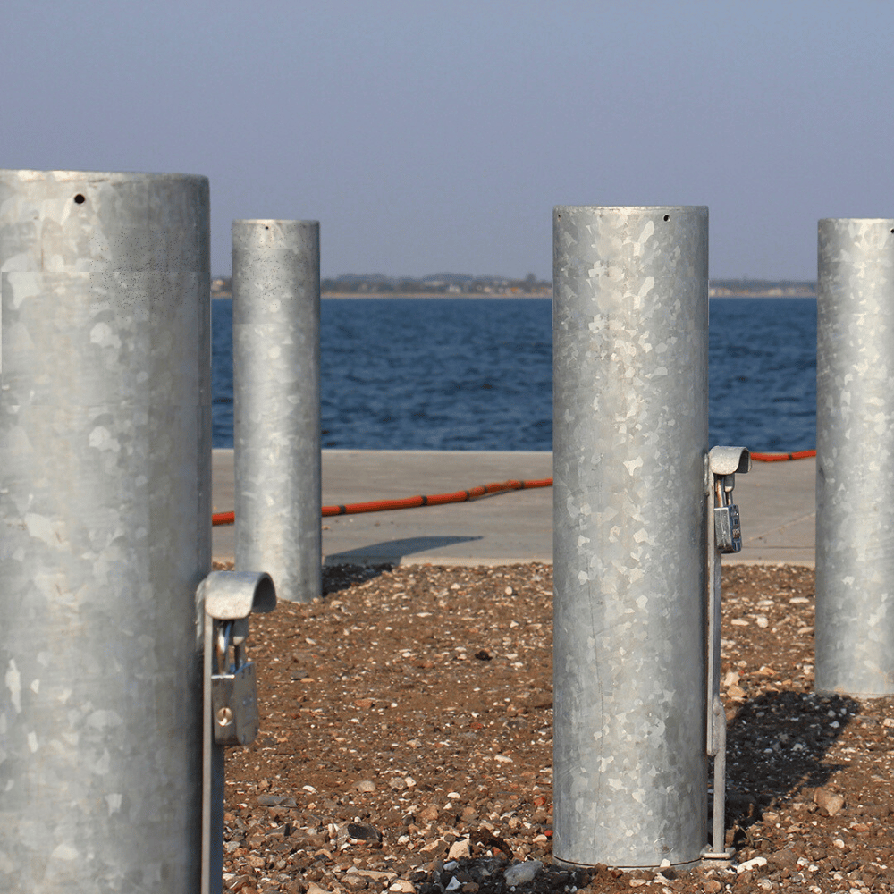 Rampaal Ø193 mm | Verzinkt staal | Voor betonverankering