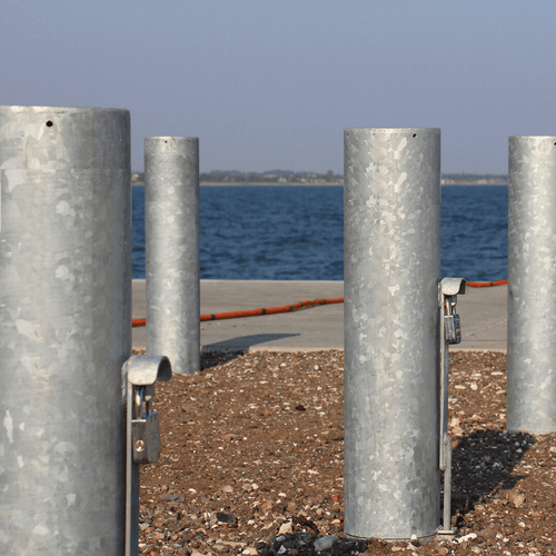 Rampaal Ø193 mm | Verzinkt staal | Voor betonverankering