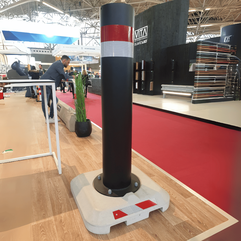 Rampaal Ø273 mm | Met betonvoet | Mobiel - verplaatsbaar