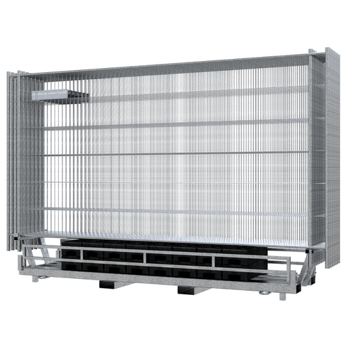 Set 15x bouwhek Profi-P | Inclusief stalen opslagcontainer en 15 voeten