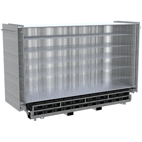 Set 30x bouwhek Profi | Inclusief stalen opslagcontainer en 30 voeten