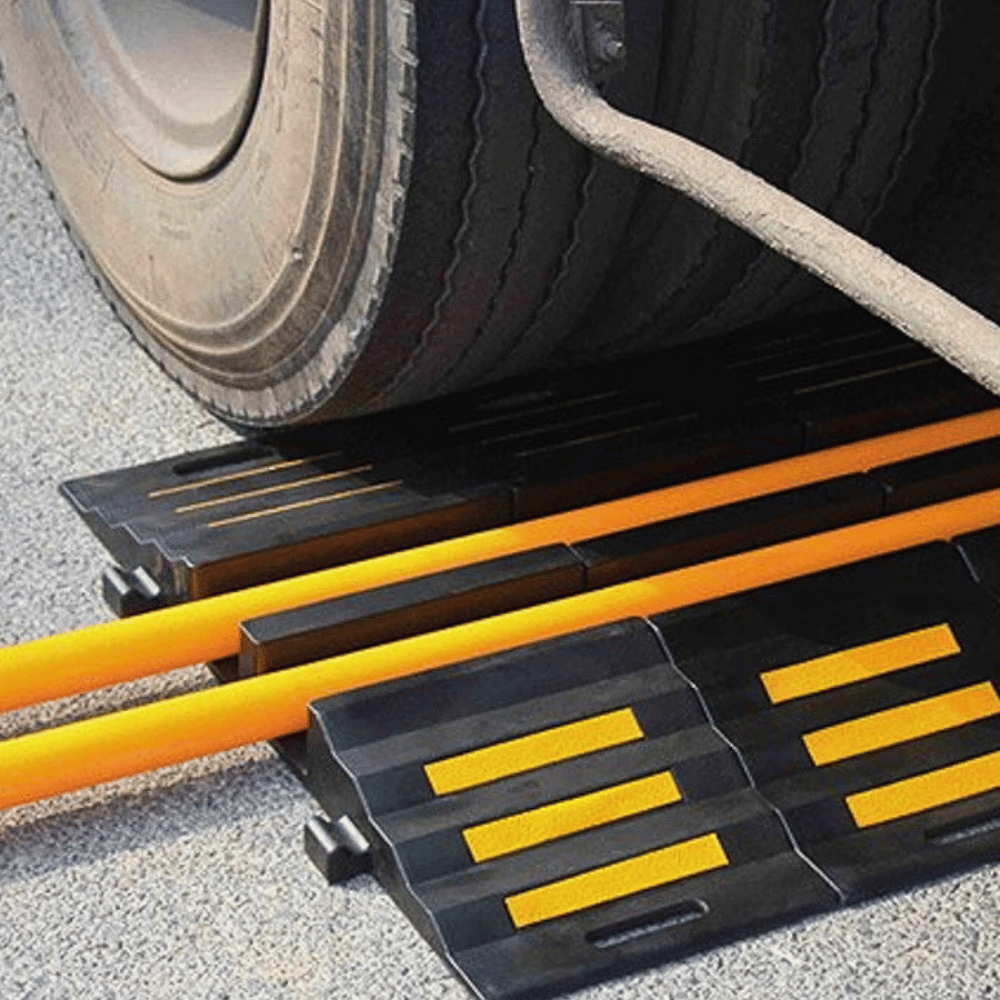 Slangenbrug voor zwaar verkeer | 2 kanalen 85 x 90 mm