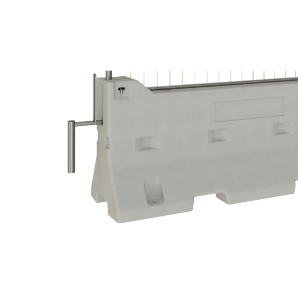 Vergrendelstang voor betonnen barriers