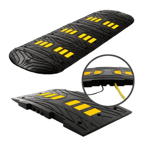 Verkeersdrempel 7 cm voor vrachtwagens | Complete set vanaf 213 cm lengte