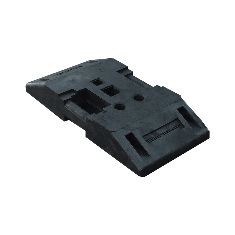 Kunststof voetplaat 28 kg voor afzethekken