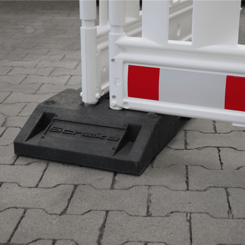 Kunststof voetplaat 28 kg voor afzethekken
