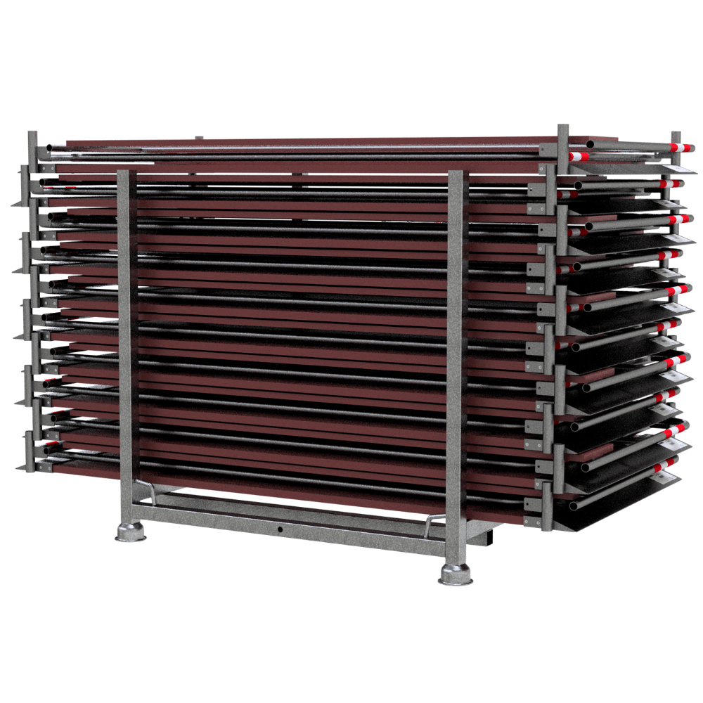 Transportpallet voor loopbruggen 100 cm breed | Inclusief spanband