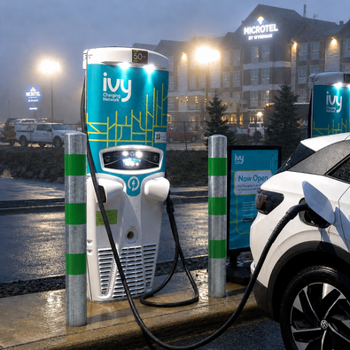 Verzinkt-groene aanrijdbeveiliging palen 76-102 mm beschermen een laadpaal voor elektrische auto's