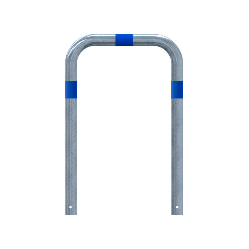 Aanrijdbeveiliging beugel Ø76 mm | Verzinkt-blauw | Laadpaal bescherming