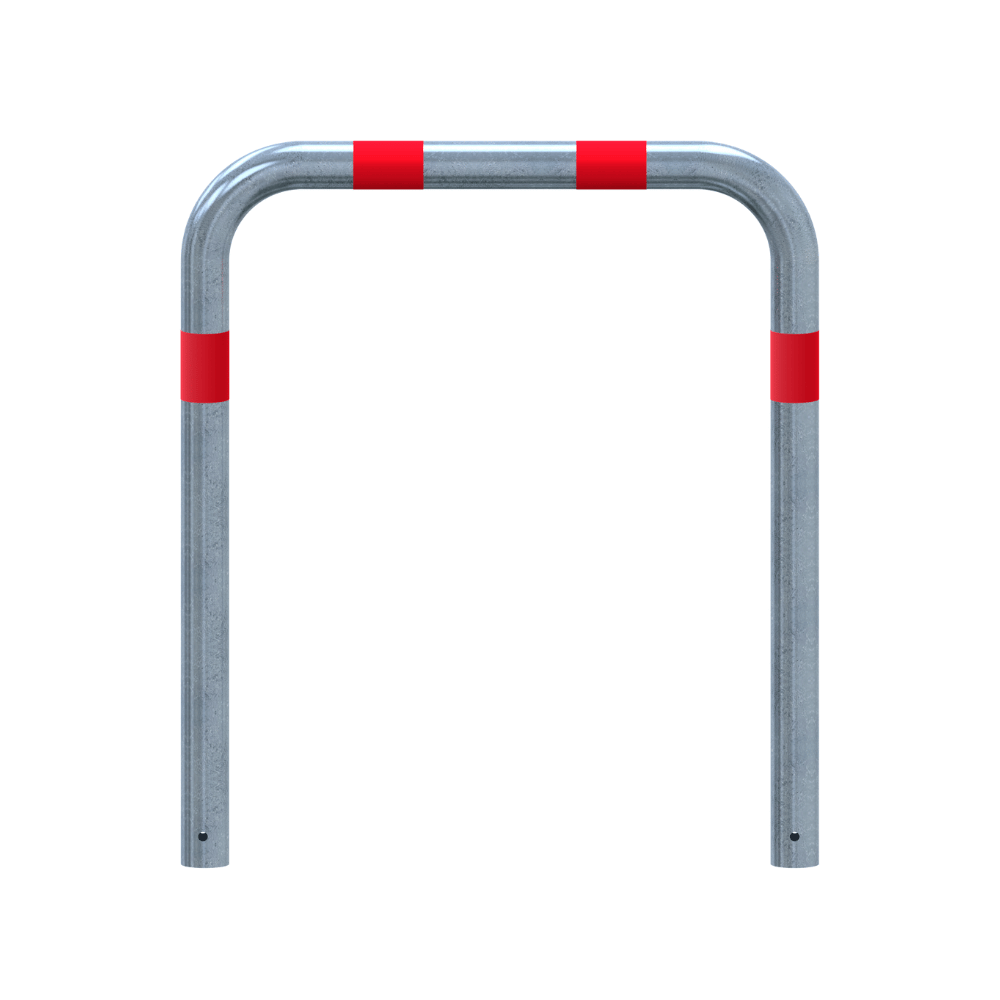 Aanrijdbeveiliging beugel Ø76 mm | Verzinkt-rood | Laadpaal bescherming