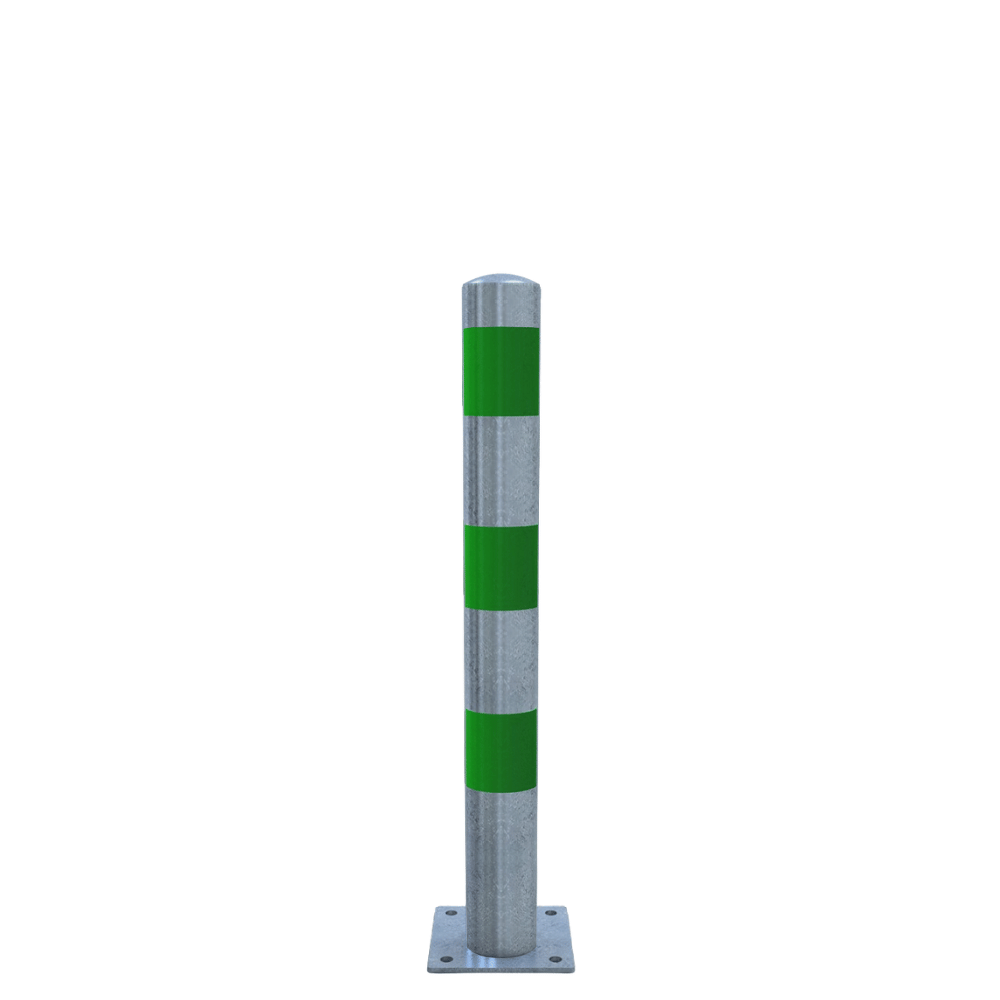 Aanrijdbeveiliging paal Ø76-102 mm | Verzinkt-groen | Laadpaal bescherming