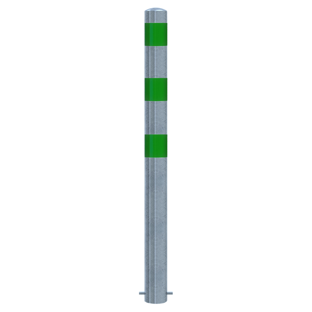 Aanrijdbeveiliging paal Ø76-102 mm | Verzinkt-groen | Laadpaal bescherming