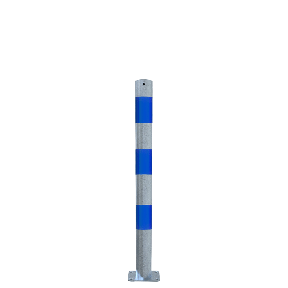 Aanrijdbeveiliging paal Ø76-102 mm | Verzinkt-blauw | Laadpaal bescherming