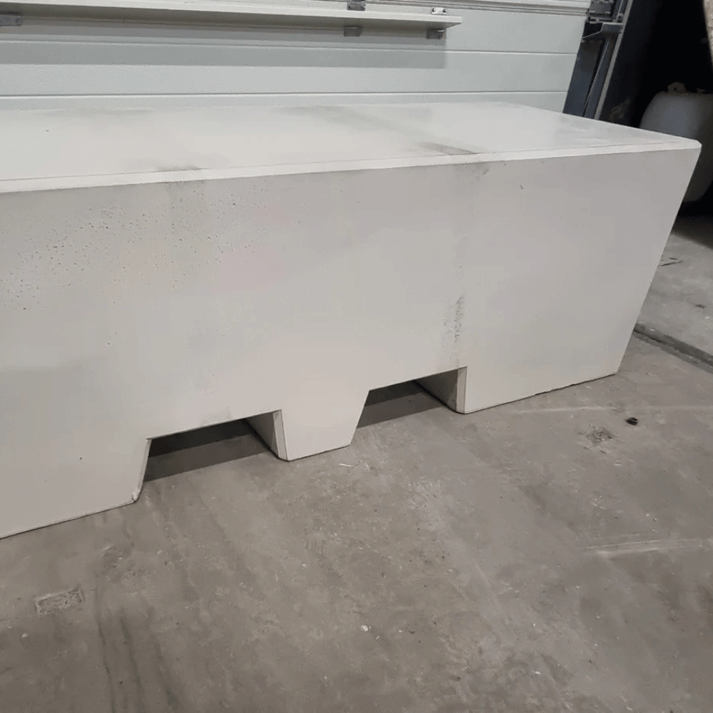 Afzetblok beton | 820 kg met lepelgaten | Grijs beton (lichtgrijs)